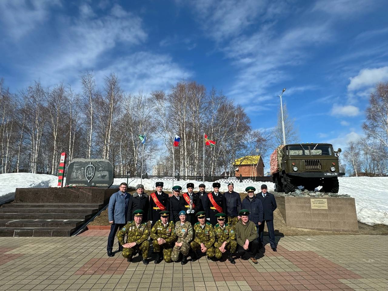Установка автомобиля ГАЗ-66
