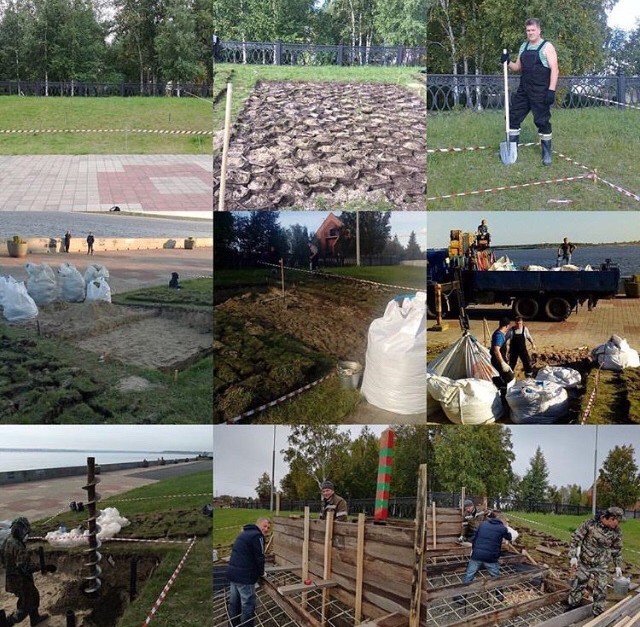 Работы по созданию памятного места
